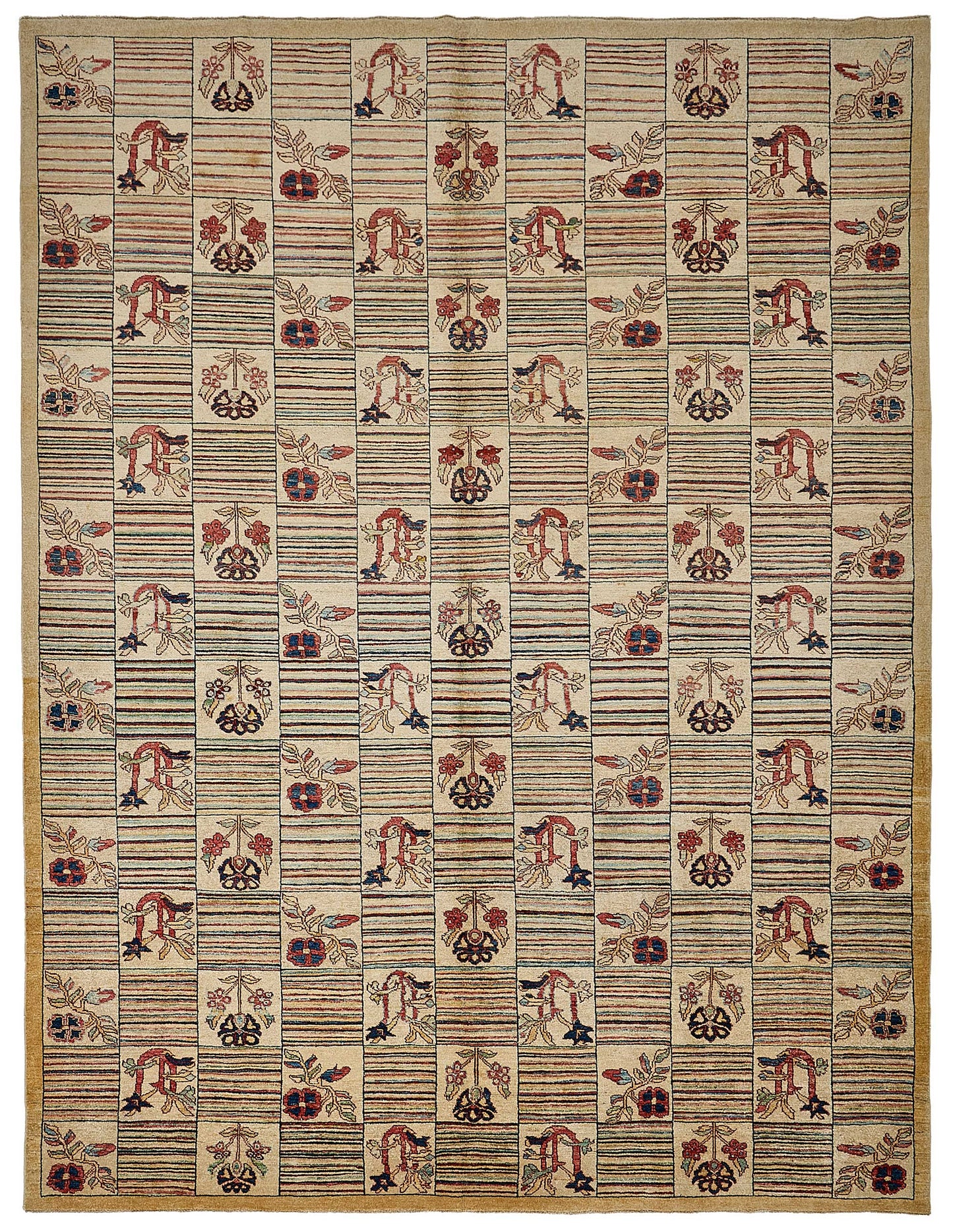 9x12 Beige Handmade Traditional Oushak Rug - 51479