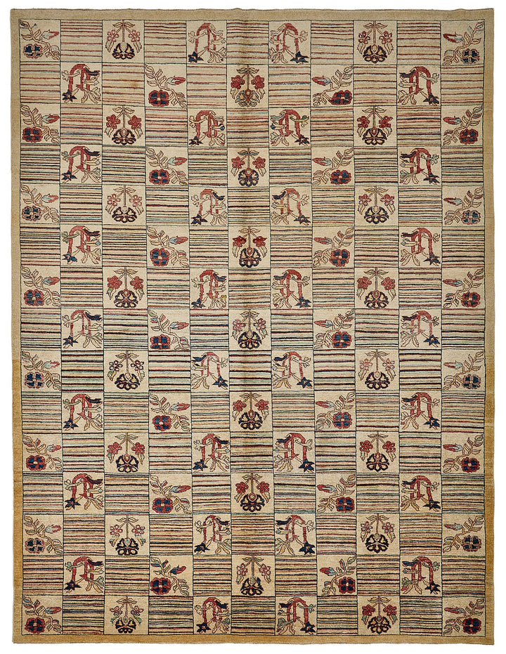 9x12 Beige Handmade Traditional Oushak Rug - 51479