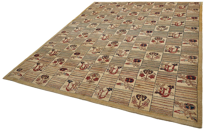 9x12 Beige Handmade Traditional Oushak Rug - 51479