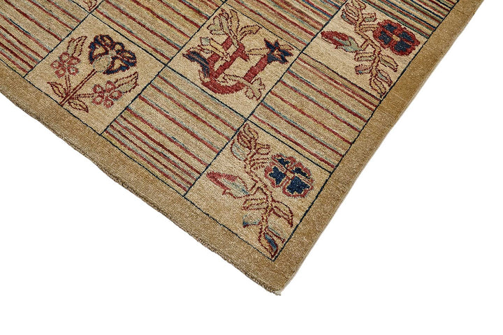 9x12 Beige Handmade Traditional Oushak Rug - 51479