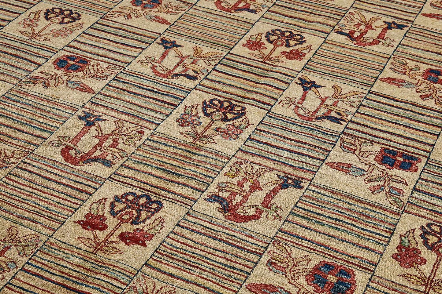 9x12 Beige Handmade Traditional Oushak Rug - 51479