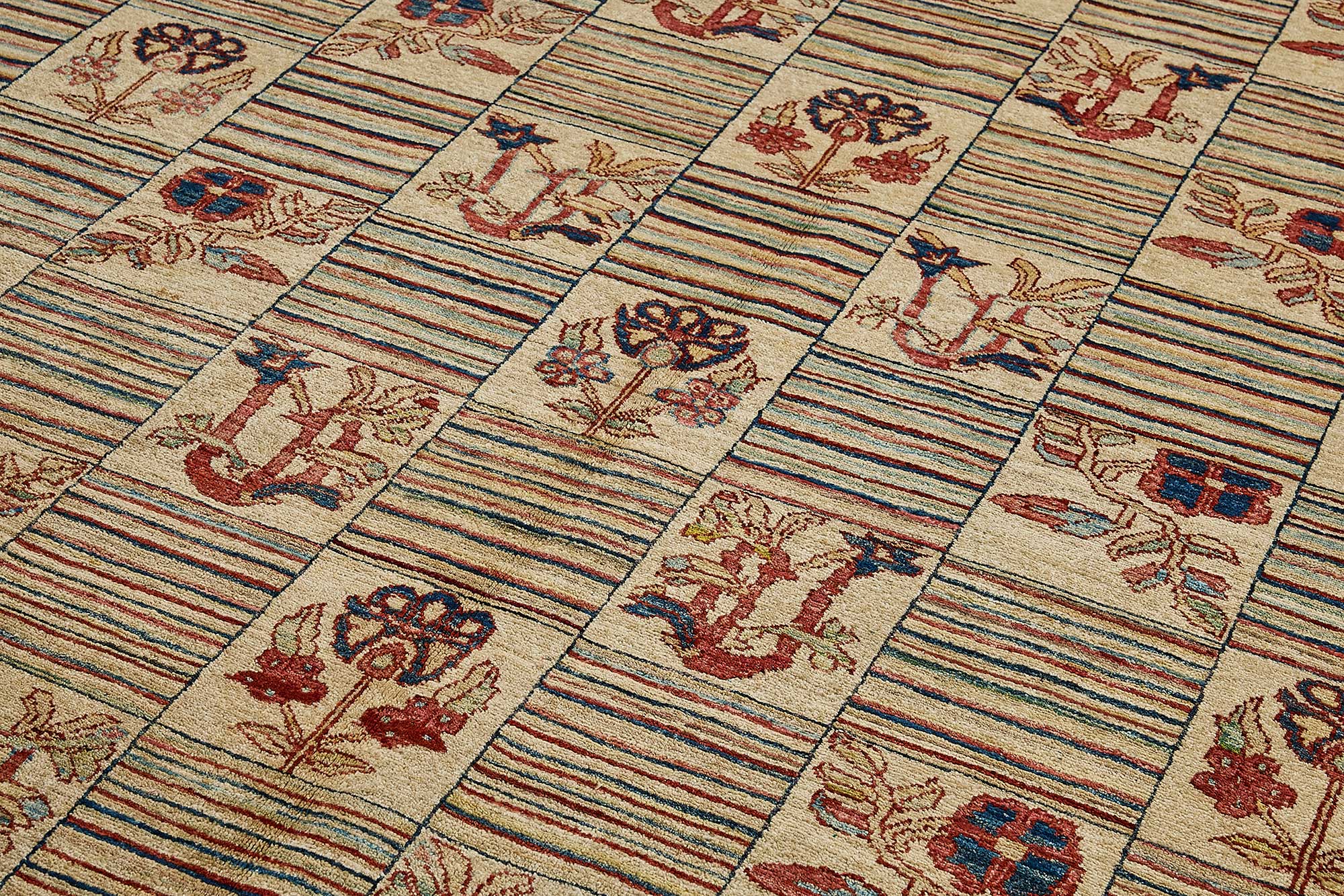 9x12 Beige Handmade Traditional Oushak Rug - 51479