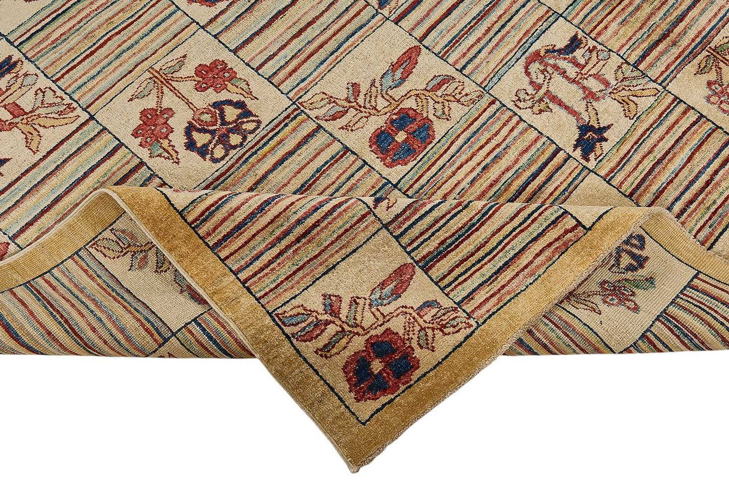 9x12 Beige Handmade Traditional Oushak Rug - 51479