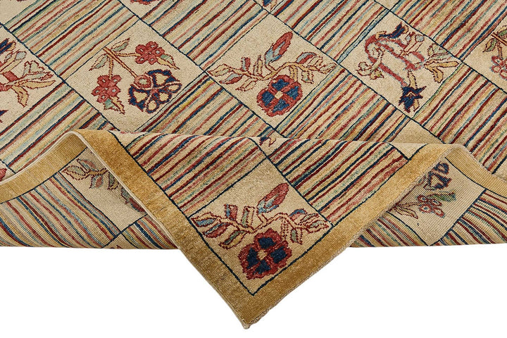 9x12 Beige Handmade Traditional Oushak Rug - 51479