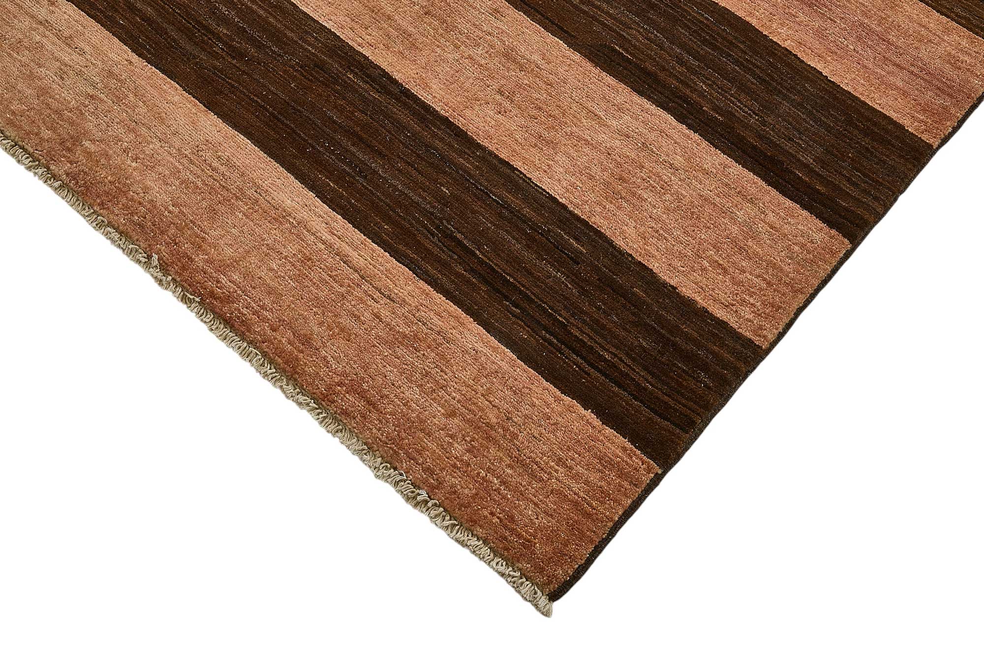 8x10 Brown Striped Oushak Rug - 51480