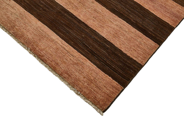 8x10 Brown Striped Oushak Rug - 51480