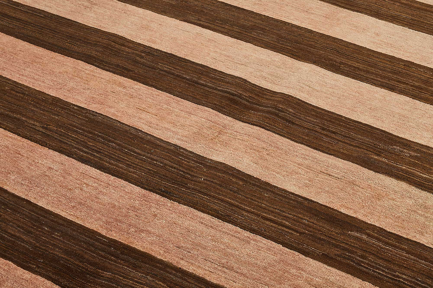8x10 Brown Striped Oushak Rug - 51480