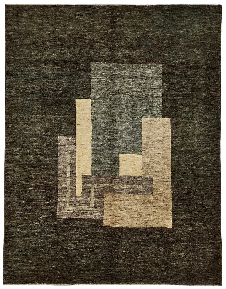 8x10 Brown Handmade Contemporary Oushak Rug - 51486