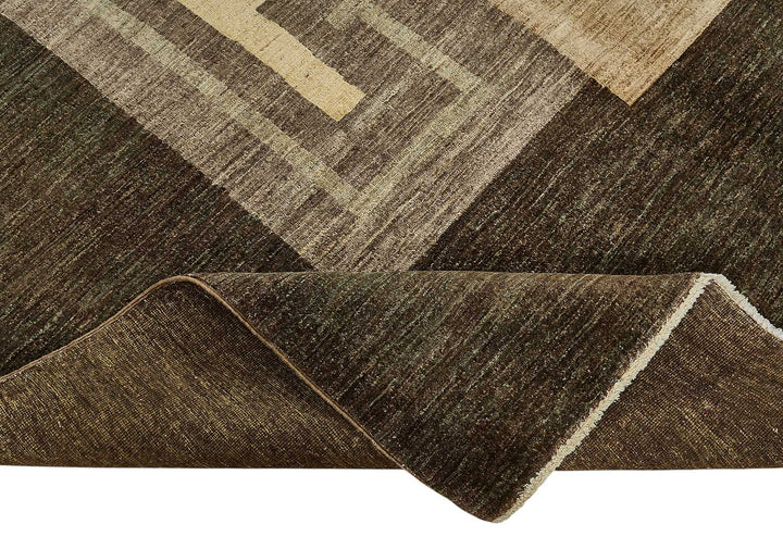 8x10 Brown Handmade Contemporary Oushak Rug - 51486