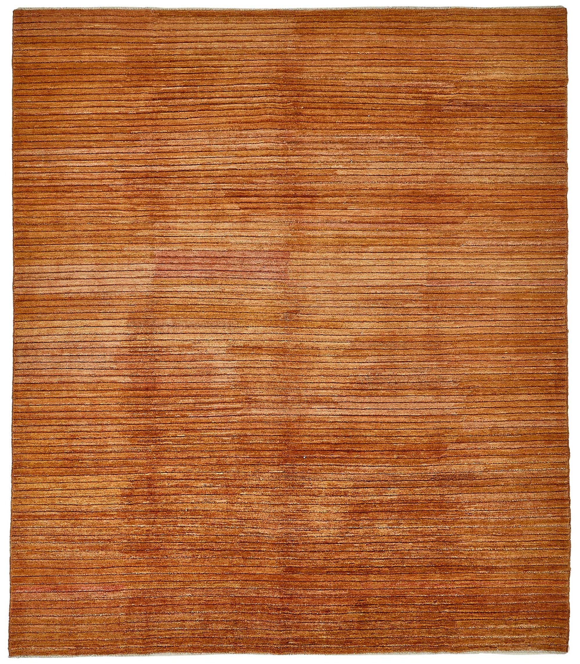 8x9 Orange Modern Solid Oushak Rug - 51487