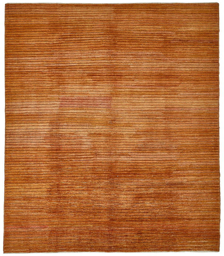 8x9 Orange Modern Solid Oushak Rug - 51487