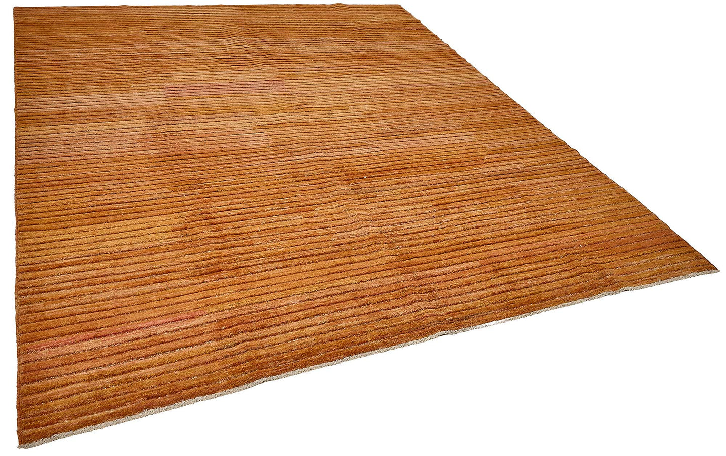 8x9 Orange Modern Solid Oushak Rug - 51487