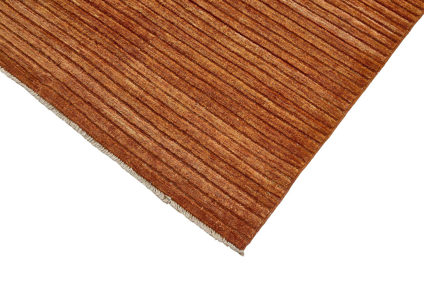 8x9 Orange Modern Solid Oushak Rug - 51487
