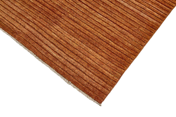 8x9 Orange Modern Solid Oushak Rug - 51487