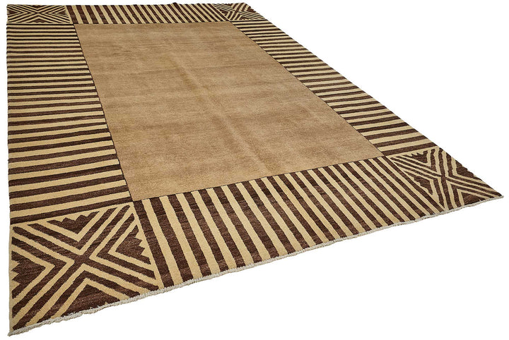 8x12 Beige Modern Oushak Rug - 51489