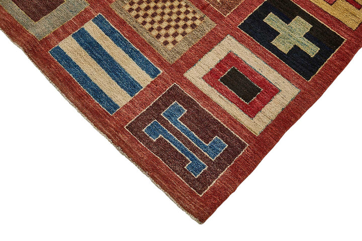 8x12 Red Traditional Geometric Oushak Rug - 51490