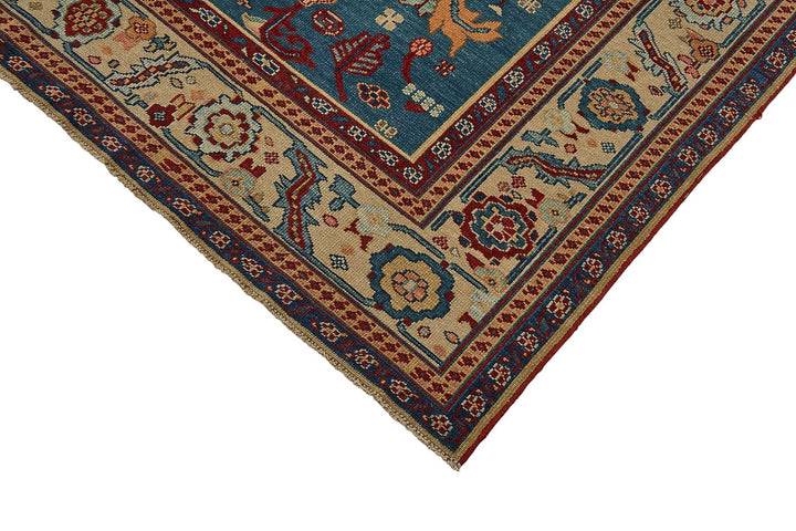 10x12 Red Turkish Medallion Oushak Rug - 51491