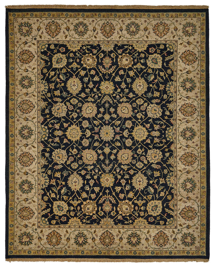 8x10 Beige Floral Oushak Rug - 51492
