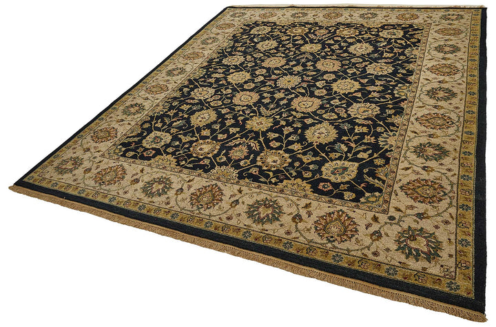 8x10 Beige Floral Oushak Rug - 51492