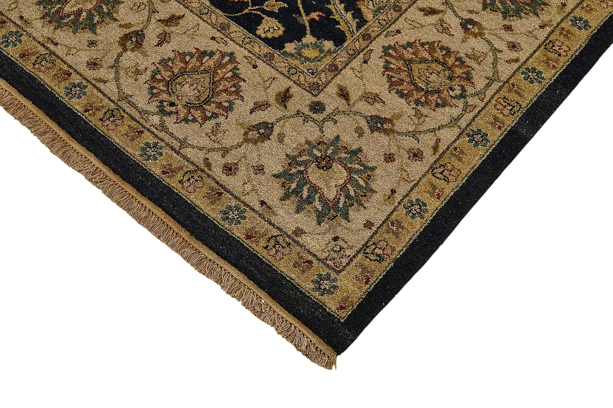 8x10 Beige Floral Oushak Rug - 51492