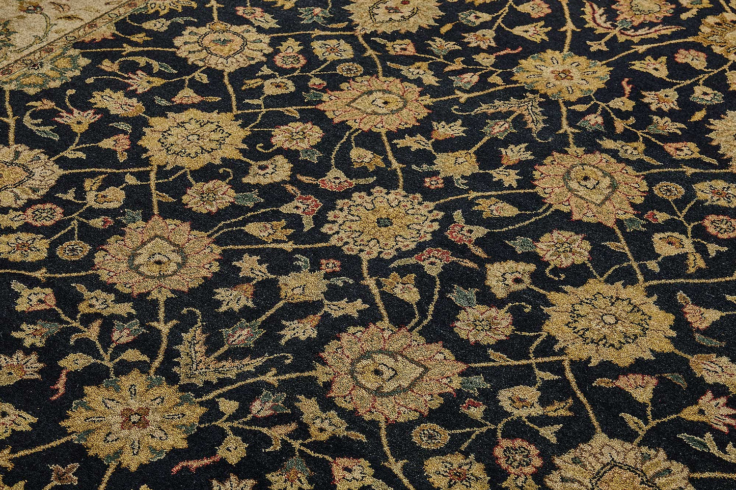 8x10 Beige Floral Oushak Rug - 51492