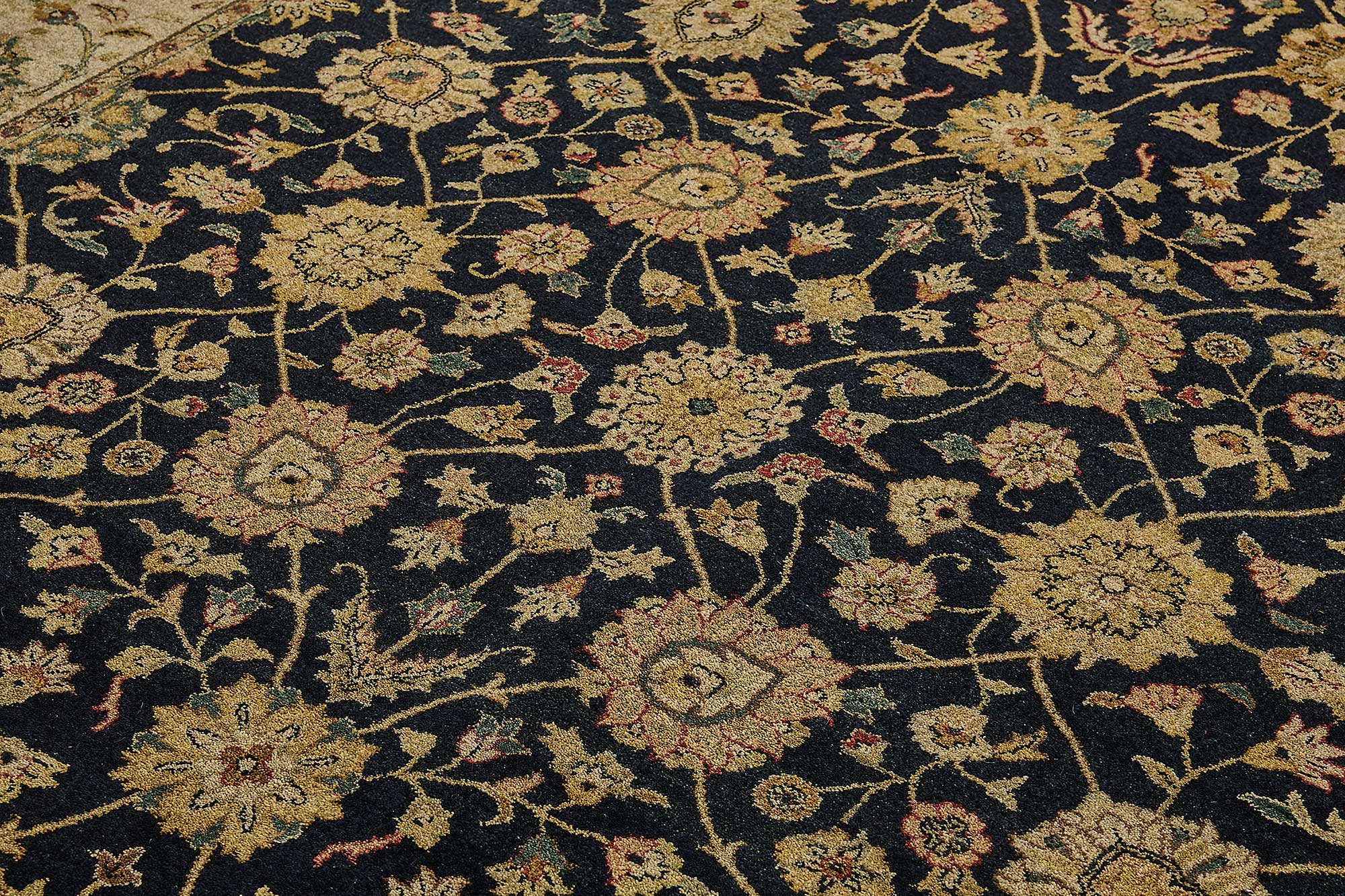 8x10 Beige Floral Oushak Rug - 51492