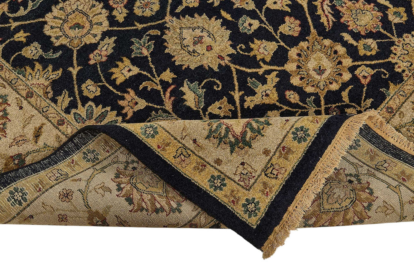 8x10 Beige Floral Oushak Rug - 51492