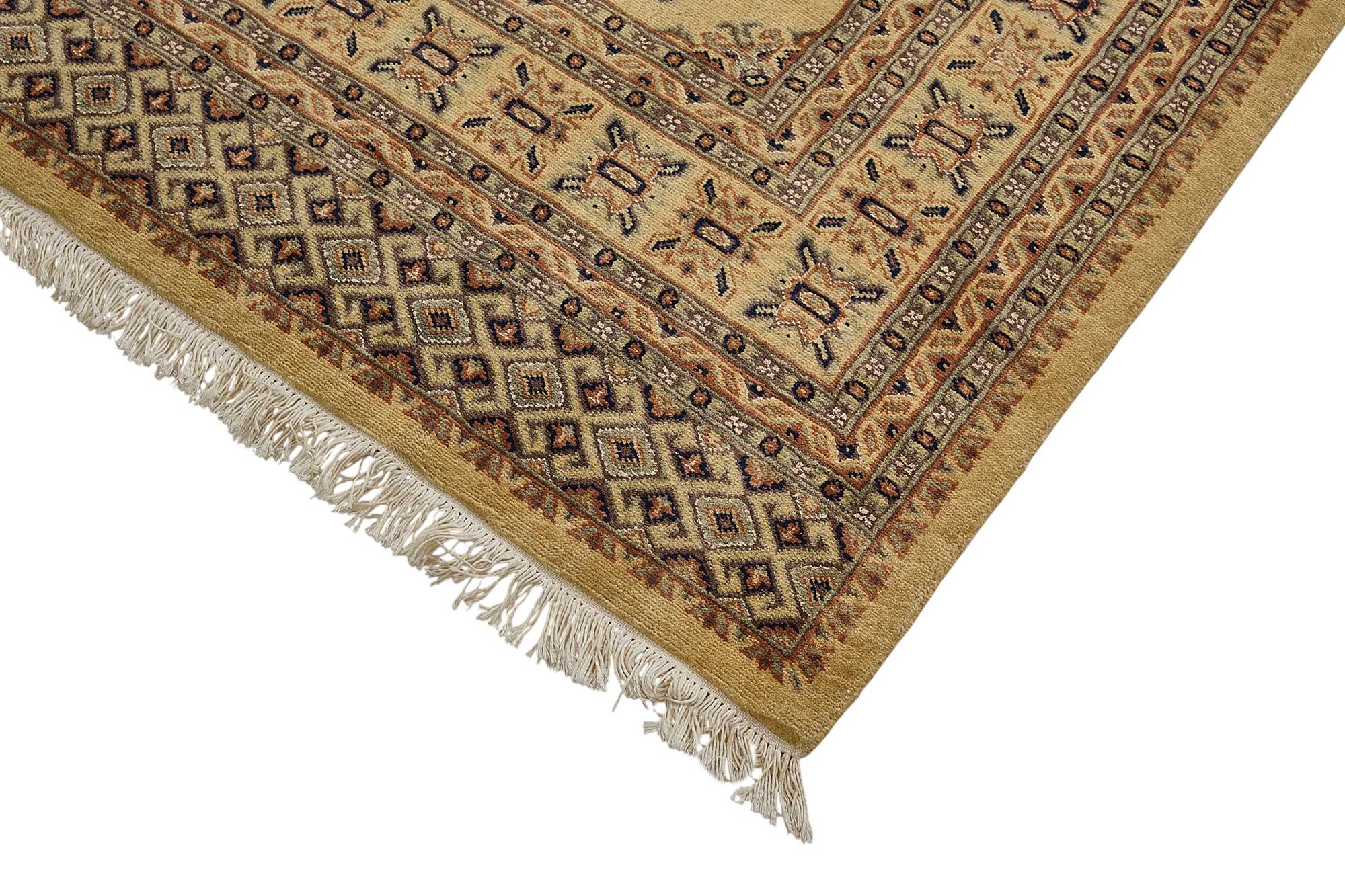 7x10 Beige Traditional Geometric Oushak Rug - 51494