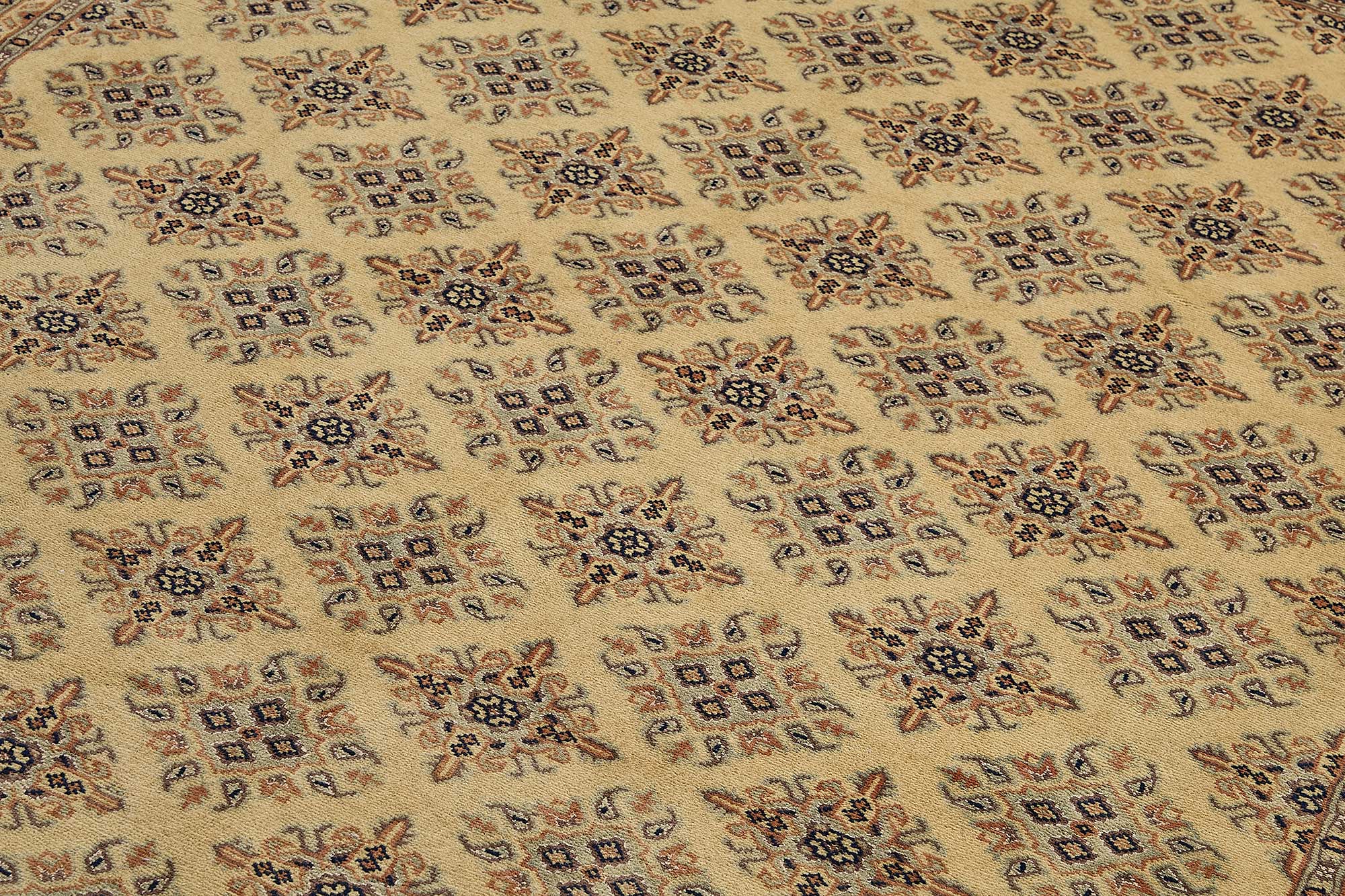 7x10 Beige Traditional Geometric Oushak Rug - 51494