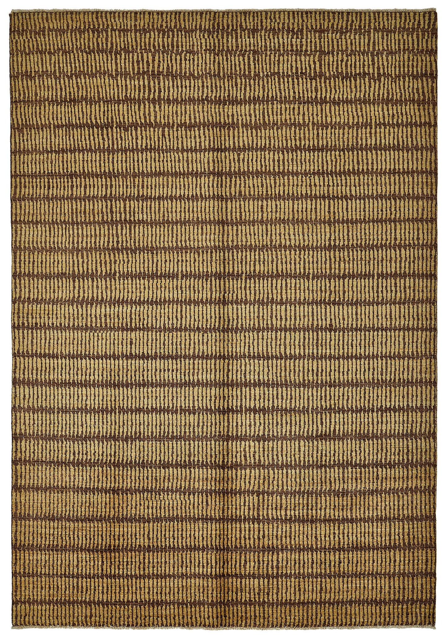 7x10 Beige Striped Oushak Rug - 51496