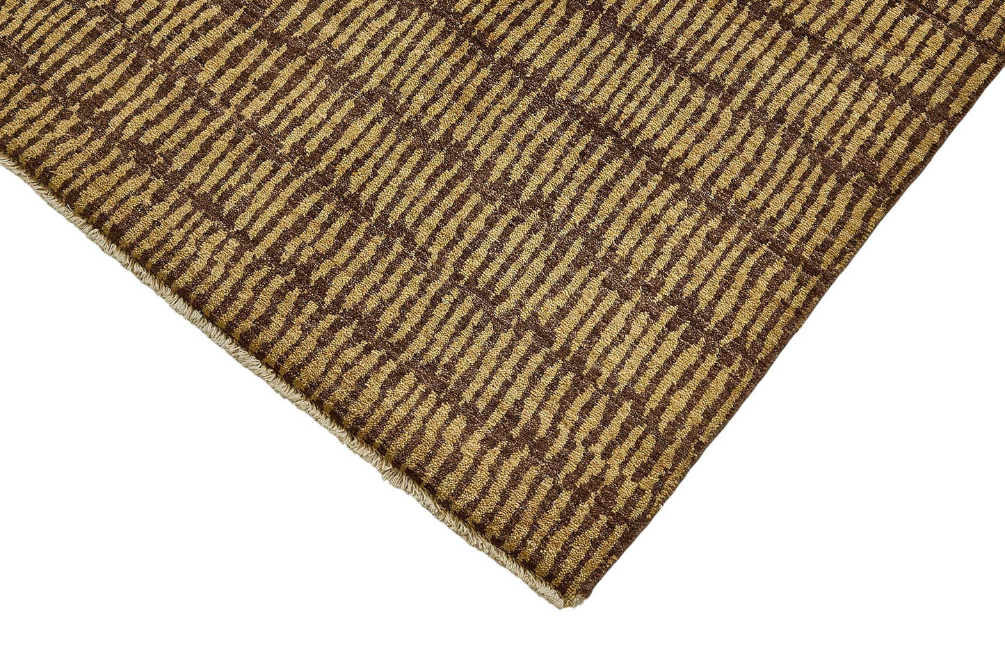 7x10 Beige Striped Oushak Rug - 51496