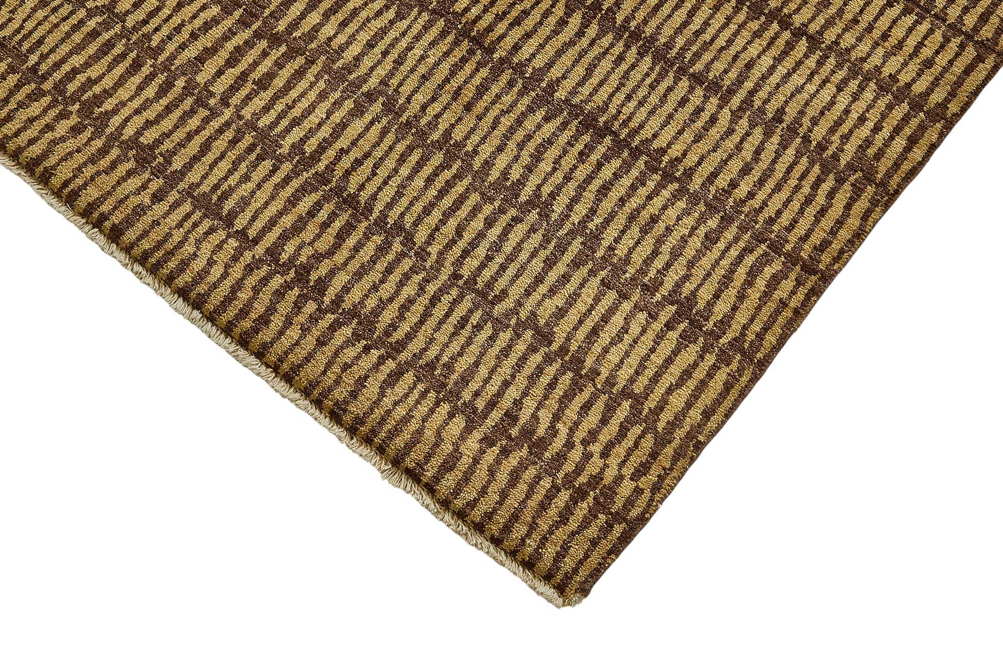 7x10 Beige Striped Oushak Rug - 51496
