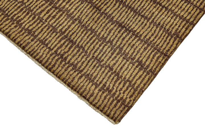 7x10 Beige Striped Oushak Rug - 51496