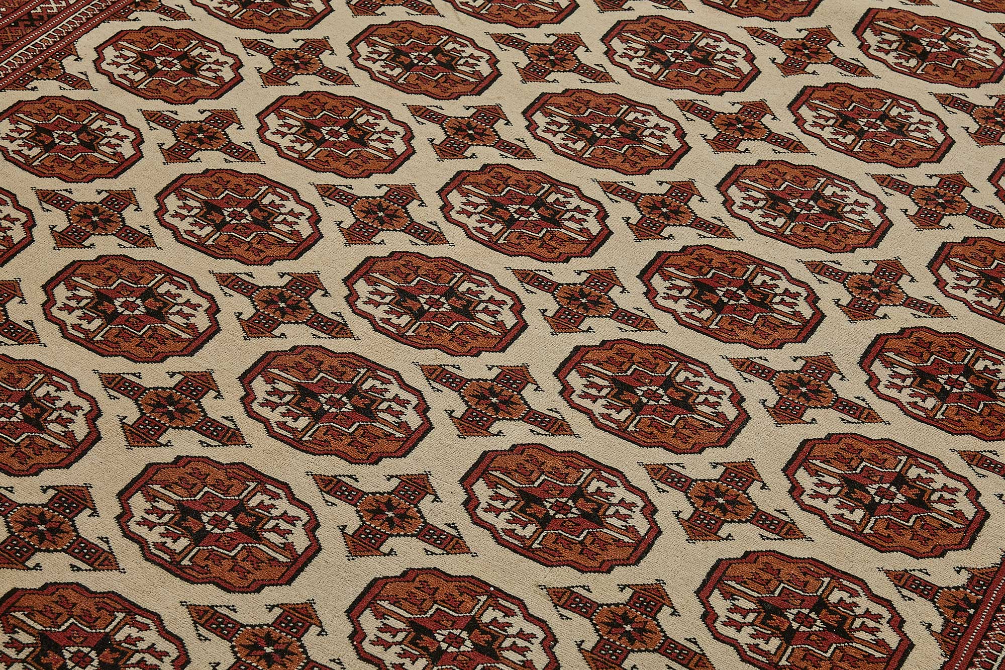 7x10 Red Traditional Floral Oushak Rug - 51497