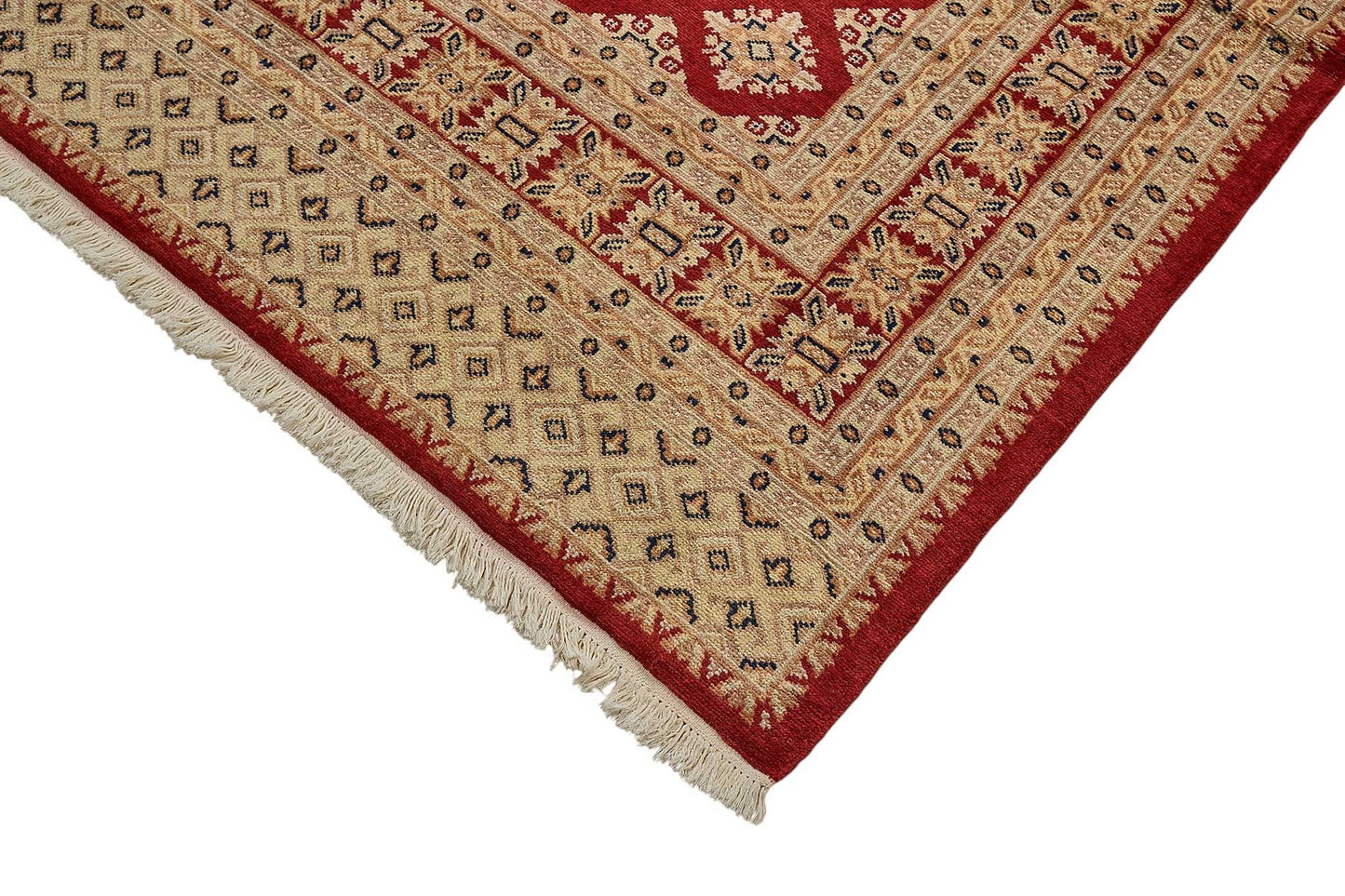 7x10 Red Geometric Oushak Rug - 51500