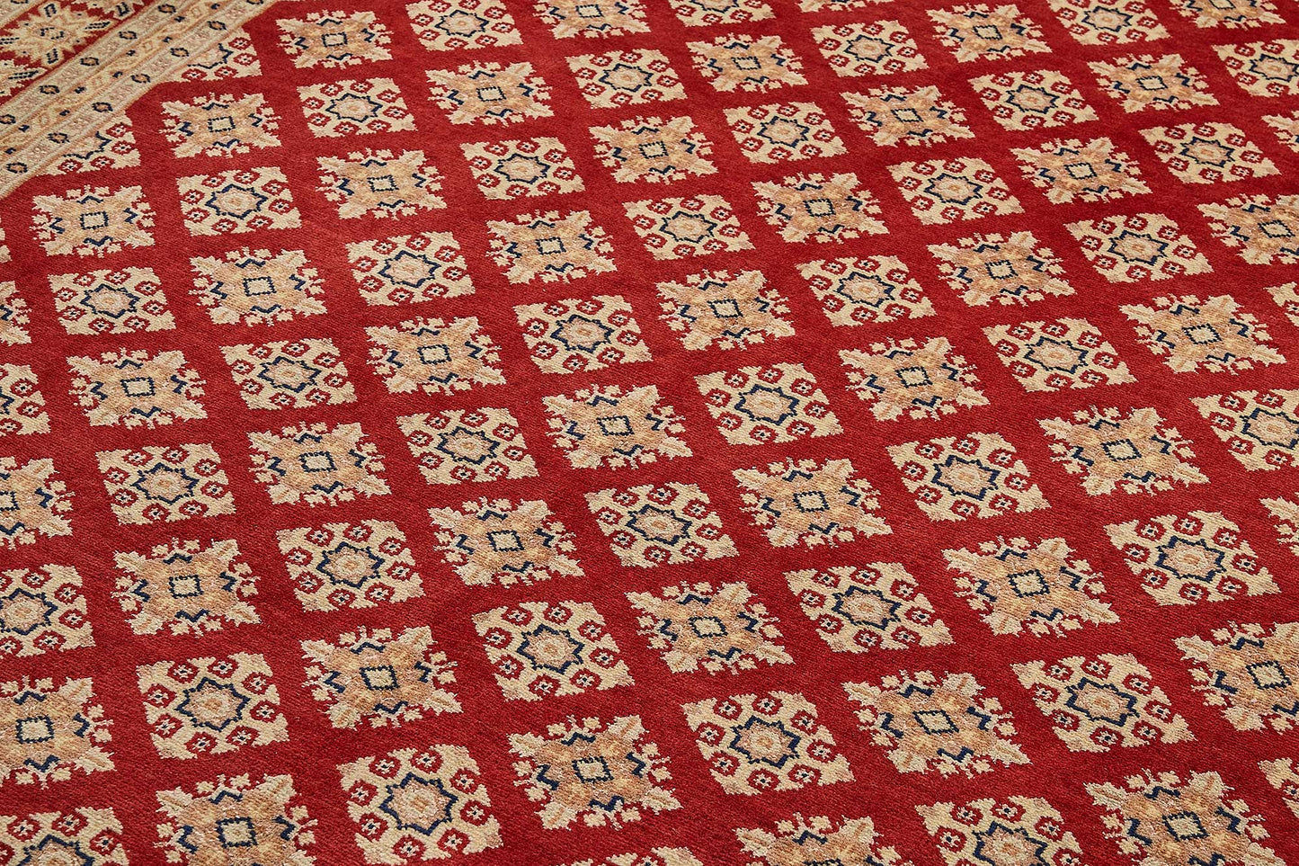 7x10 Red Geometric Oushak Rug - 51500