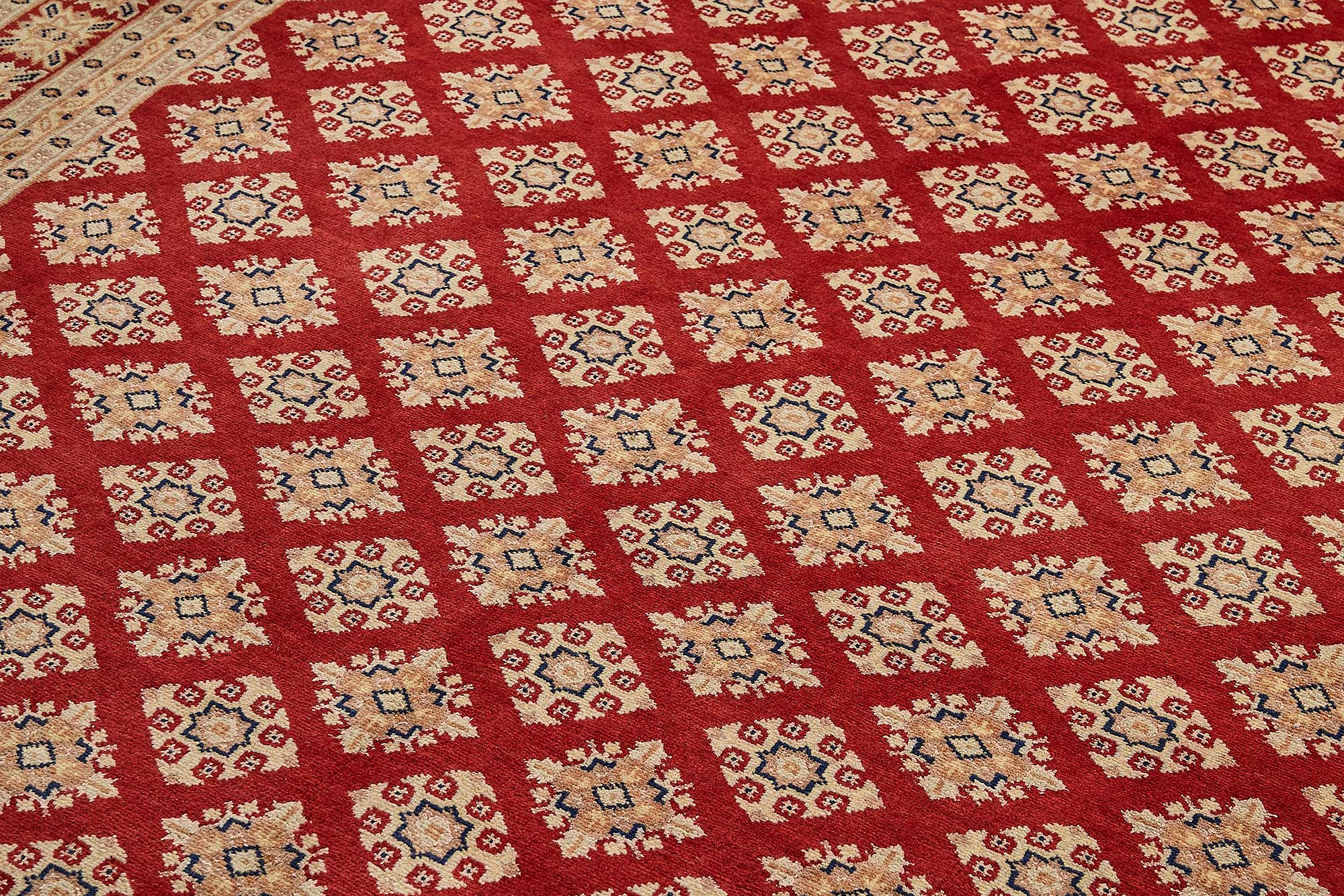 7x10 Red Geometric Oushak Rug - 51500