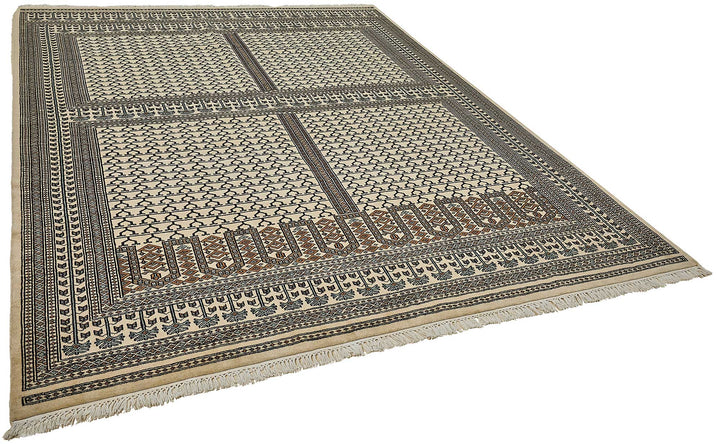 8x10 Beige Traditional Geometric Oushak Rug - 51502