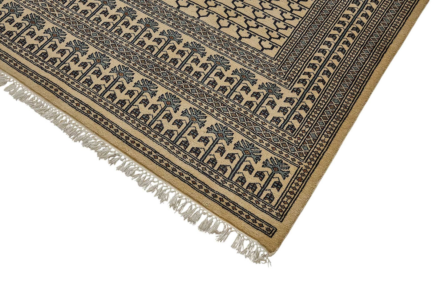 8x10 Beige Traditional Geometric Oushak Rug - 51502