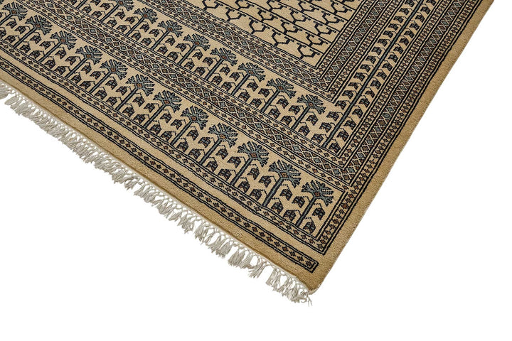 8x10 Beige Traditional Geometric Oushak Rug - 51502