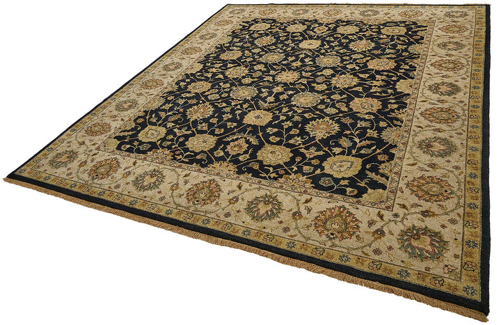 8x10 Beige Floral Oushak Rug - 51504
