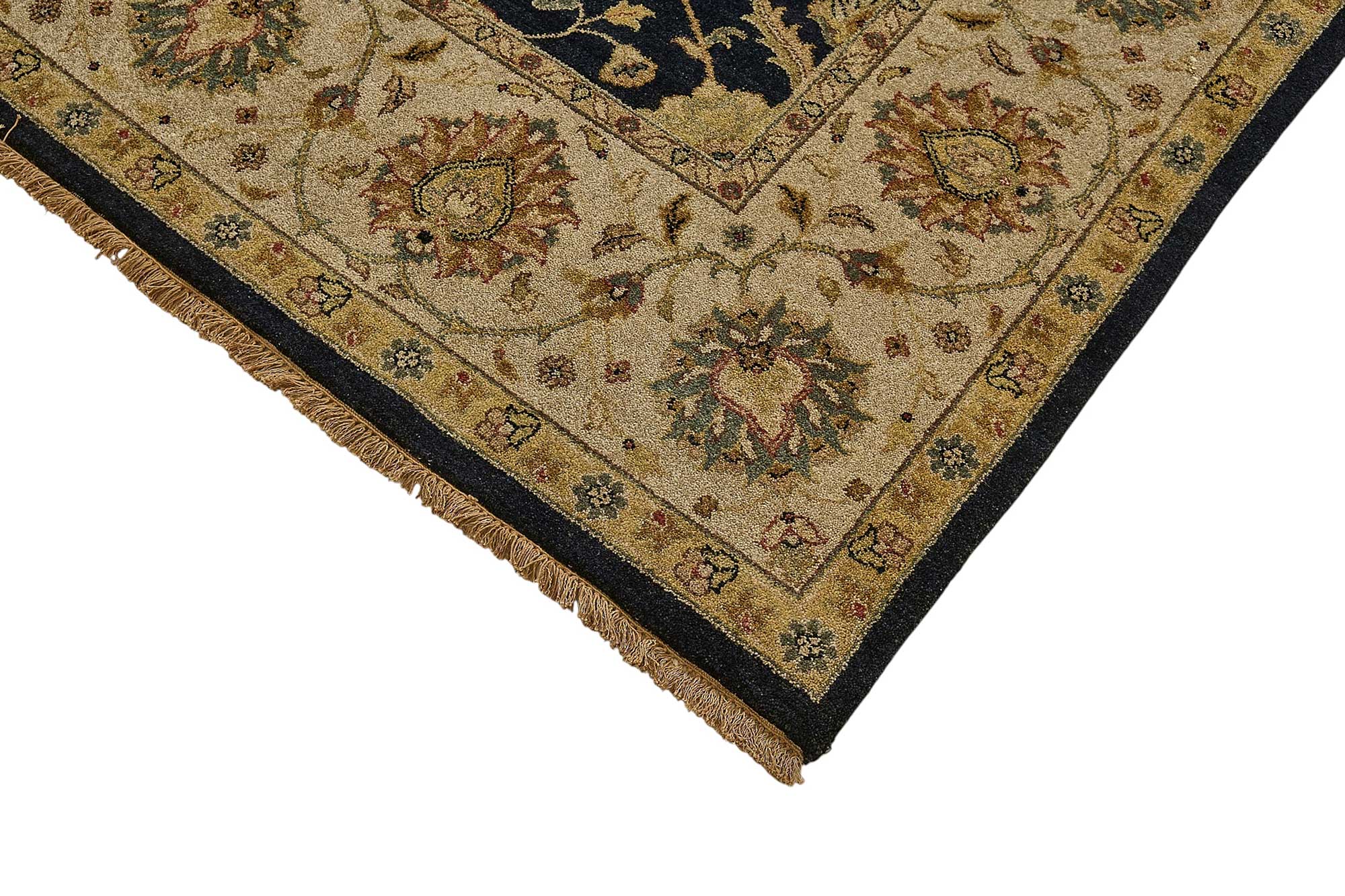 8x10 Beige Floral Oushak Rug - 51504