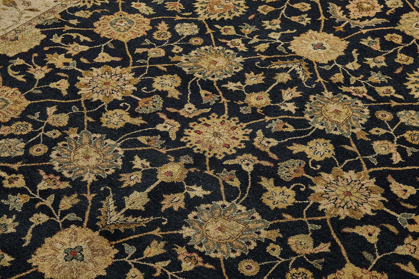 8x10 Beige Floral Oushak Rug - 51504