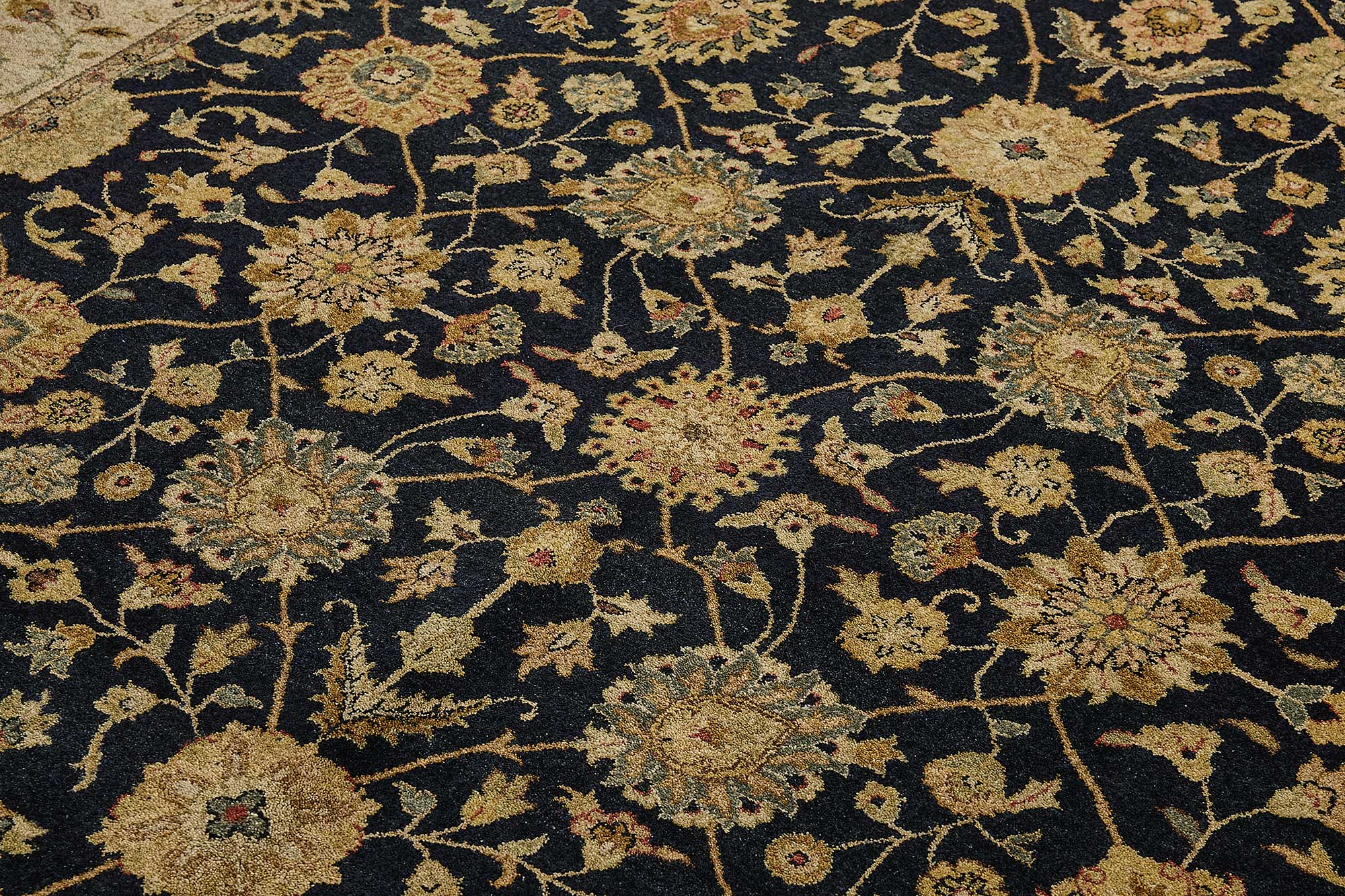 8x10 Beige Floral Oushak Rug - 51504