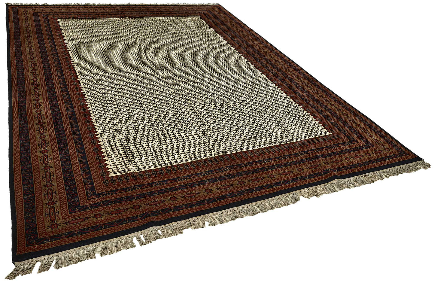 8x10 Beige Modern Oushak Rug - 51505