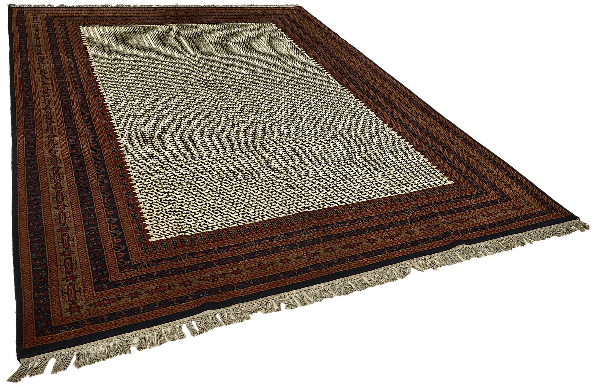 8x10 Beige Modern Oushak Rug - 51505