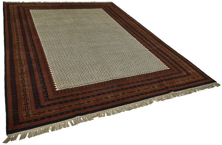 8x10 Beige Modern Oushak Rug - 51505