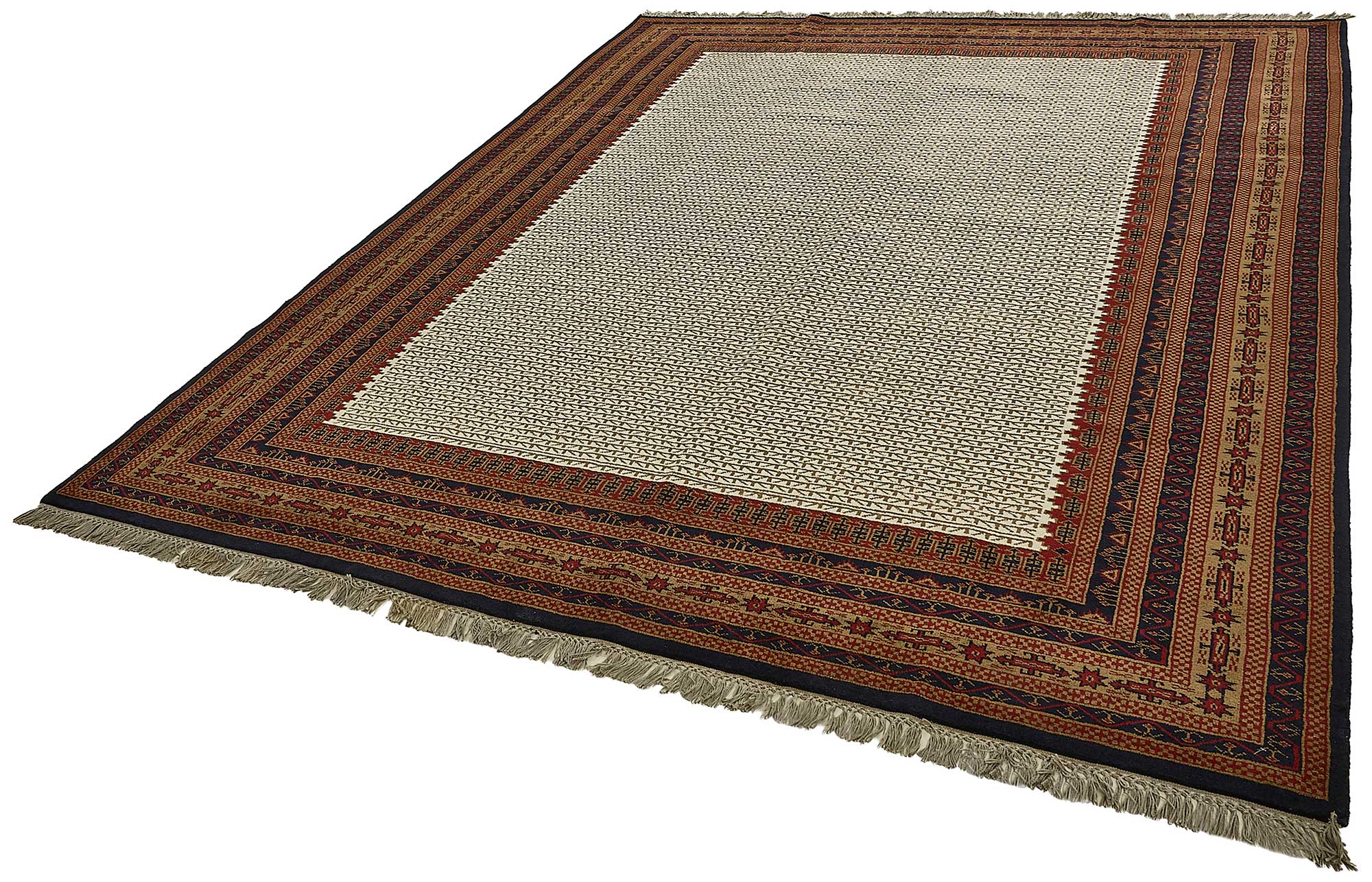 8x10 Beige Modern Oushak Rug - 51505