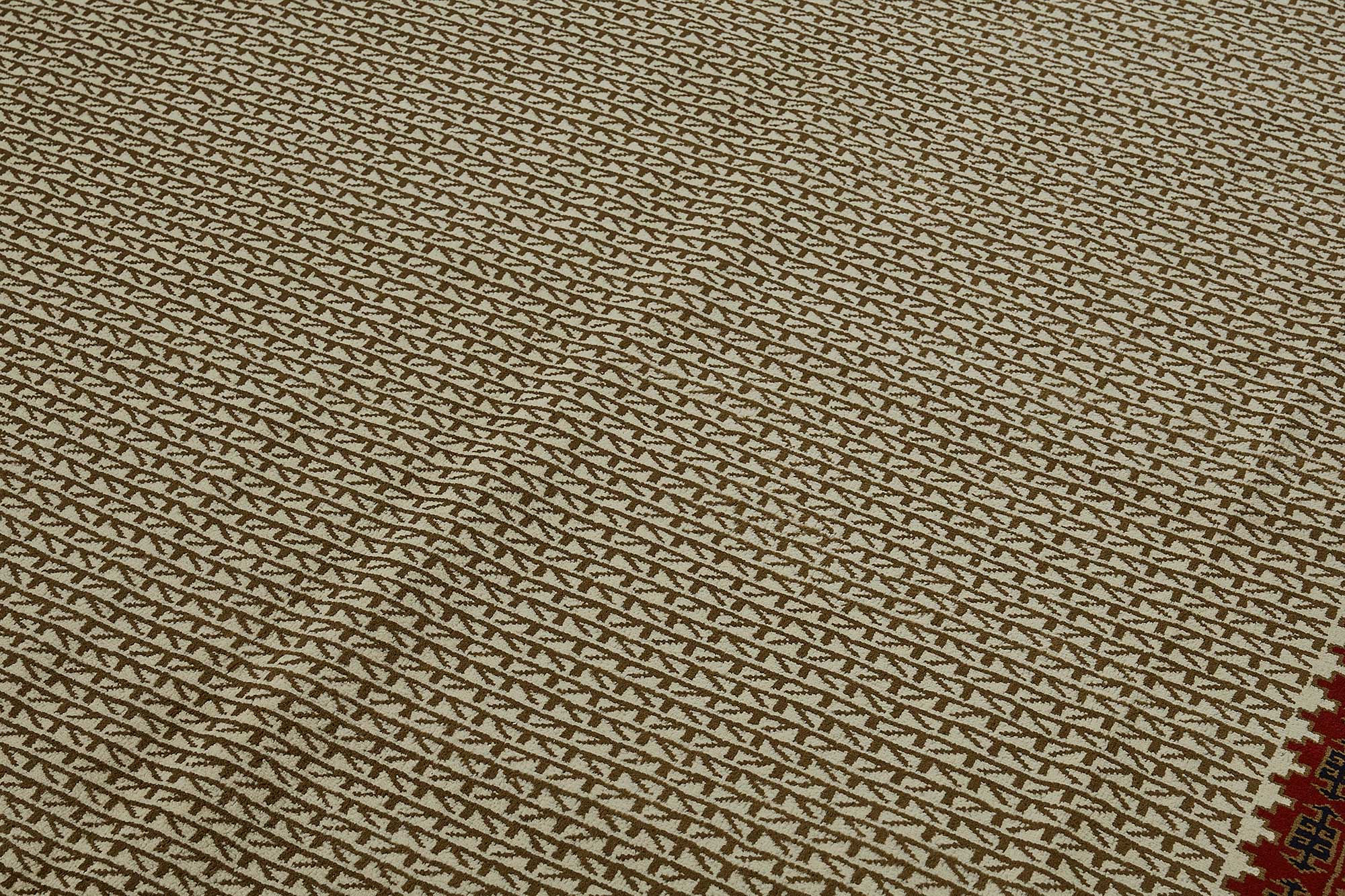 8x10 Beige Modern Oushak Rug - 51505