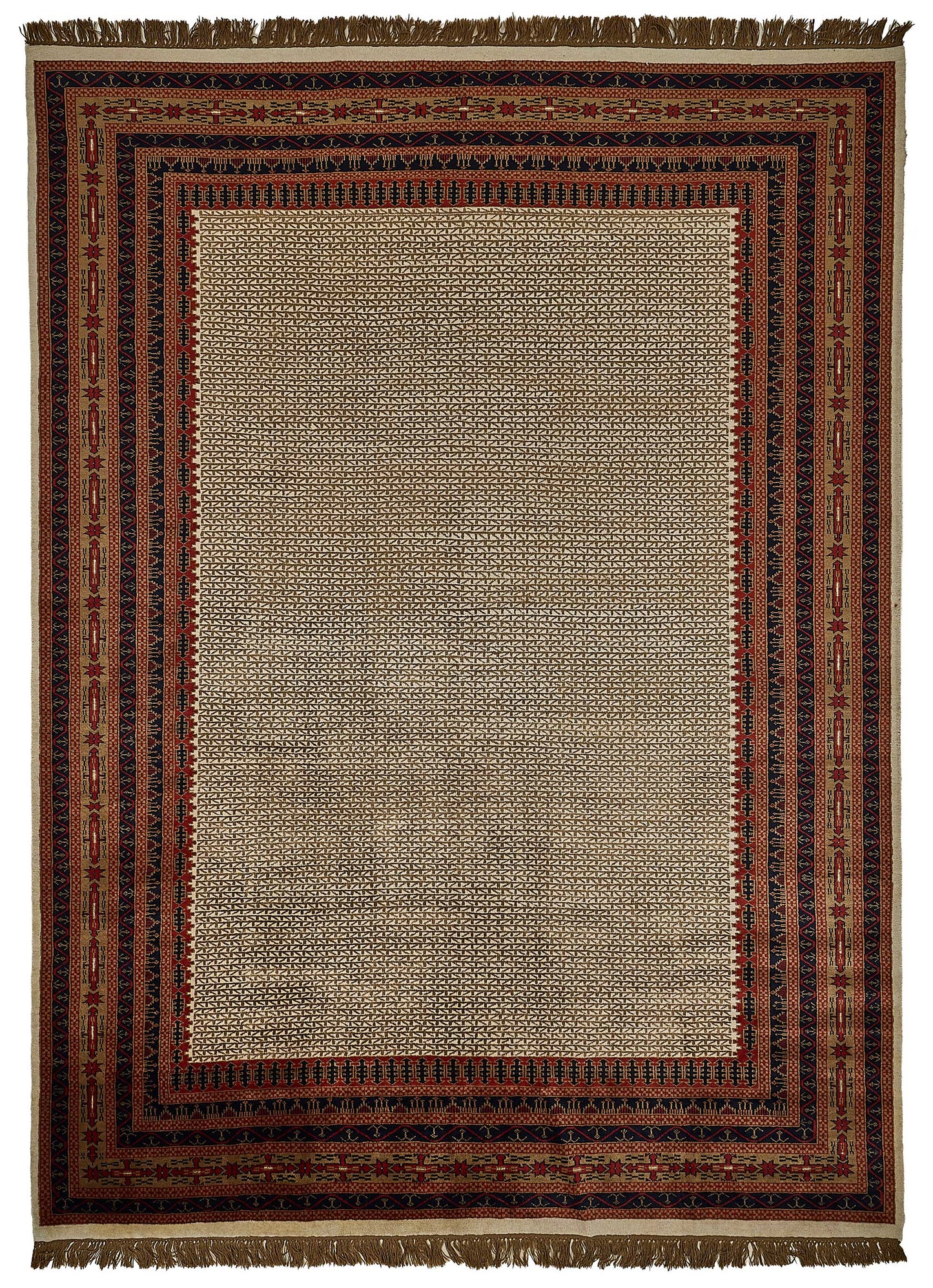 9x13 Beige Turkish Contemporary Oushak Rug - 51507